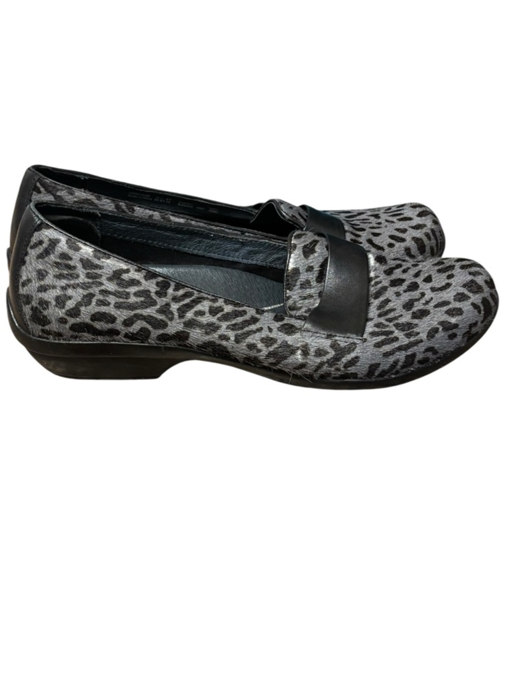 Dansko Shoes Women’s EU 39 US 8.5-9 Oksana slip on Cheetah Print black gray